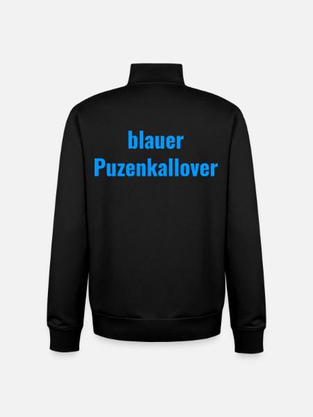 blue Puzenkallover - Unisex Organic Zip Sweatshirt by Stanley/Stella - black