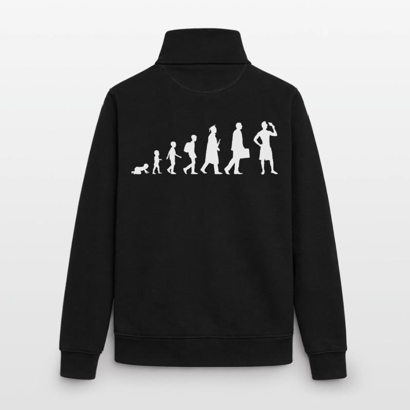 Ice Cream Evolution Unisex Organic Zip Sweatshirt by Stanley/Stella