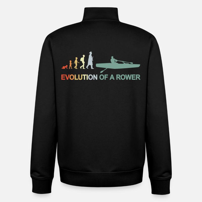 Développement d’un rameur - Sweat zippé unisexe en coton bio Stanley/Stella - noir