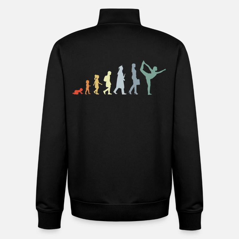 Development into a yoga teacher - Unisex Organic Zip Sweatshirt by Stanley/Stella - black