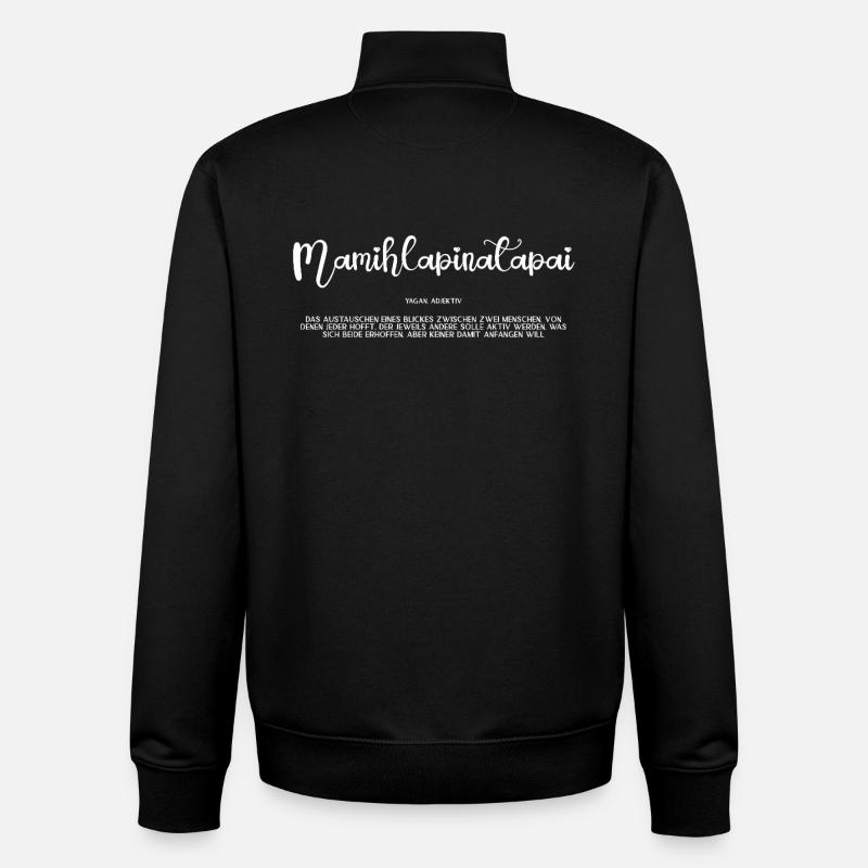 mamihlapinatapai w - Unisex Organic Zip Sweatshirt von Stanley/Stella - Schwarz