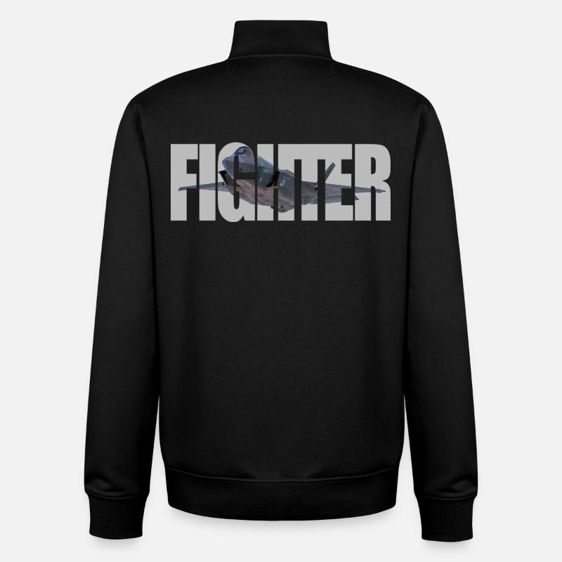 Fighter F-35 Lightning II - Unisex Organic Zip Sweatshirt von Stanley/Stella - Schwarz