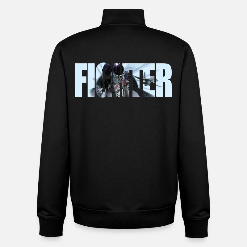 Fighter - Unisex Organic Zip Sweatshirt von Stanley/Stella - Schwarz