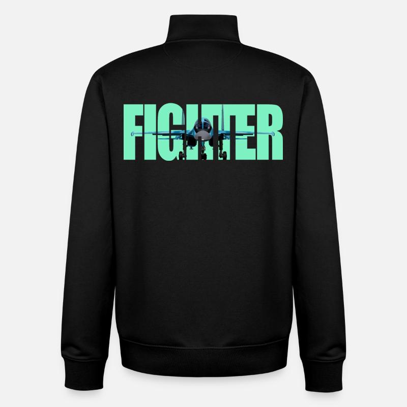 Fighter Su-34 - Unisex Organic Zip Sweatshirt von Stanley/Stella - Schwarz