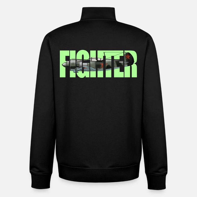 Fighter La-5 - Unisex Organic Zip Sweatshirt von Stanley/Stella - Schwarz
