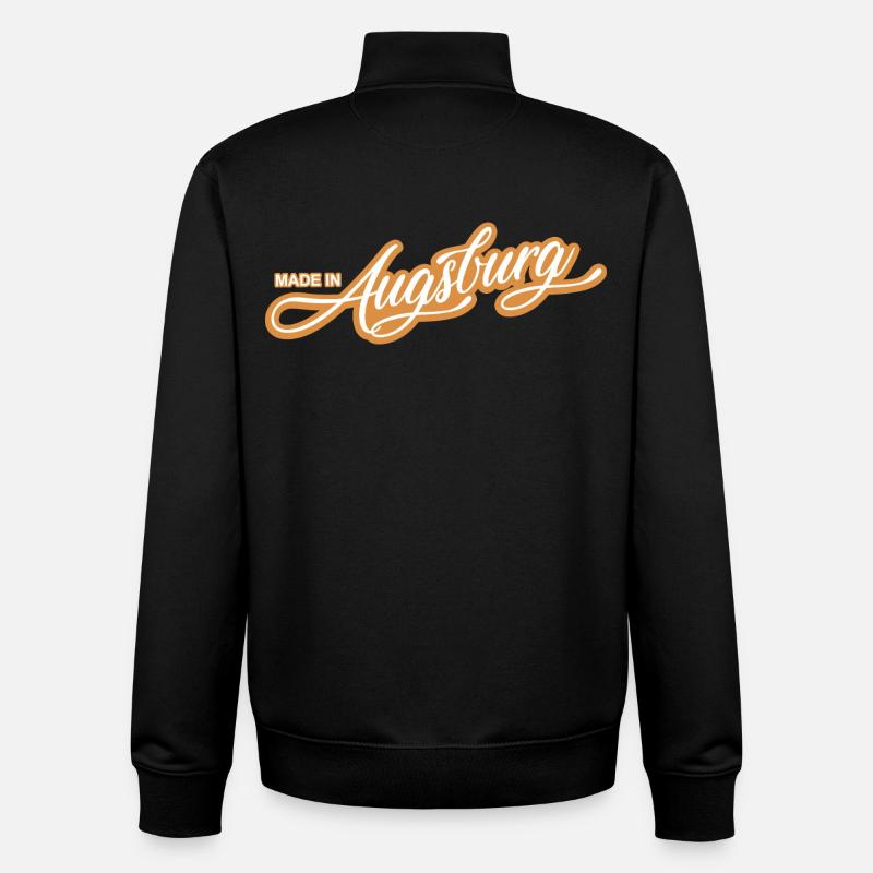 Augsbourg - parce que c’est votre ville ! - Sweat zippé unisexe en coton bio Stanley/Stella - noir