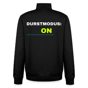 Durstmodus ON Frühlingsfest 2026 – Bier Festival - Unisex Organic Zip Sweatshirt von Stanley/Stella - Schwarz - Hinten - AI Model Male 185 light (185cm)