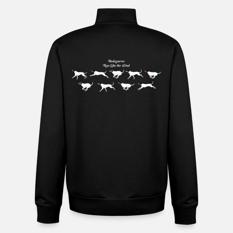 Bodegueros Run Like The Wind - Unisex Organic Zip Sweatshirt von Stanley/Stella - Schwarz