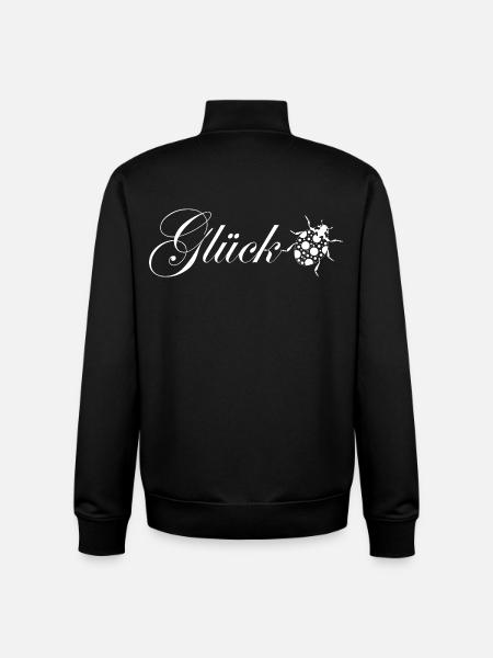 Glück / Marienkäfer / Glücksbringer - Unisex Organic Zip Sweatshirt von Stanley/Stella - Schwarz