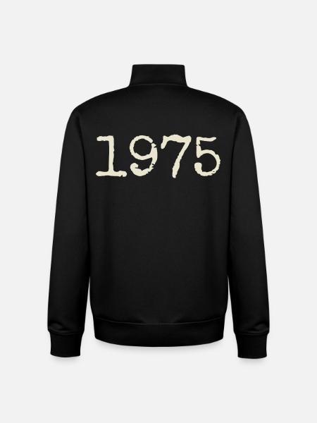 1975 Birthday Gift - Awesome since 1975 - Unisex Organic Zip Sweatshirt by Stanley/Stella - black