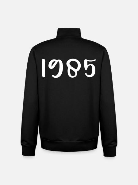 1985 Birthday 1985 - Unisex Organic Zip Sweatshirt by Stanley/Stella - black