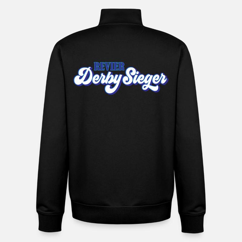 Farben änderbar | Revier Derbysieger - Unisex Organic Zip Sweatshirt von Stanley/Stella - Schwarz