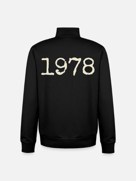 1978 Birthday Gift - Awesome since 1978 - Unisex Organic Zip Sweatshirt by Stanley/Stella - black