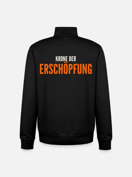 KRONE-DER_ERSCHOePFUNG - Unisex Organic Zip Sweatshirt von Stanley/Stella - Schwarz