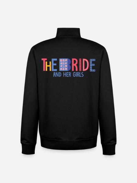 the bride - Unisex Organic Zip Sweatshirt by Stanley/Stella - black