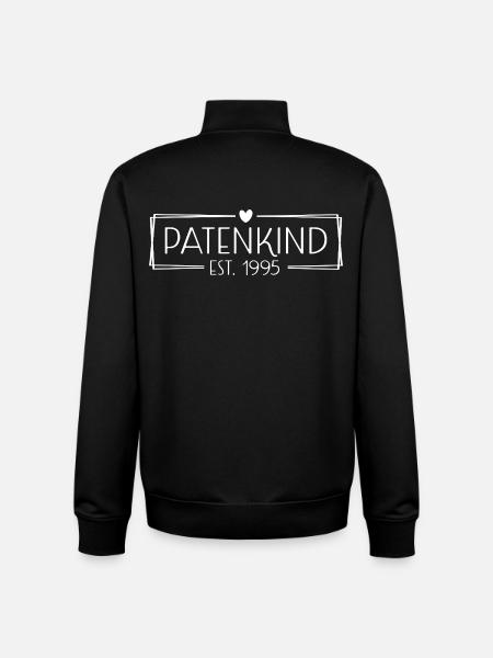 Sponsored child est. 1995 - Unisex Organic Zip Sweatshirt by Stanley/Stella - black