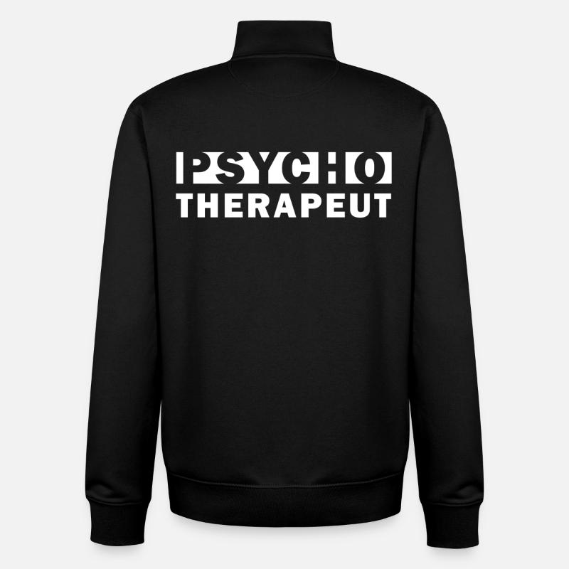 Psychotherapeut – Geschenkidee - Unisex Organic Zip Sweatshirt von Stanley/Stella - Schwarz