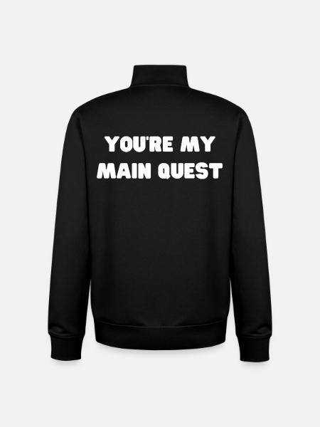 Youre My Main Quest - Unisex Organic Zip Sweatshirt von Stanley/Stella - Schwarz