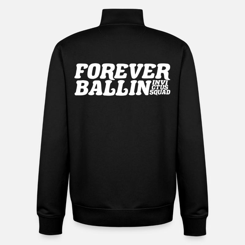 Forever Ballin Squad - Unisex Organic Zip Sweatshirt von Stanley/Stella - Schwarz