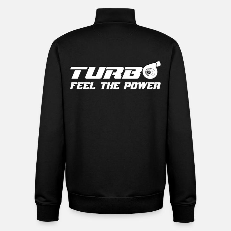 Turbo - Sweat zippé unisexe en coton bio Stanley/Stella - noir