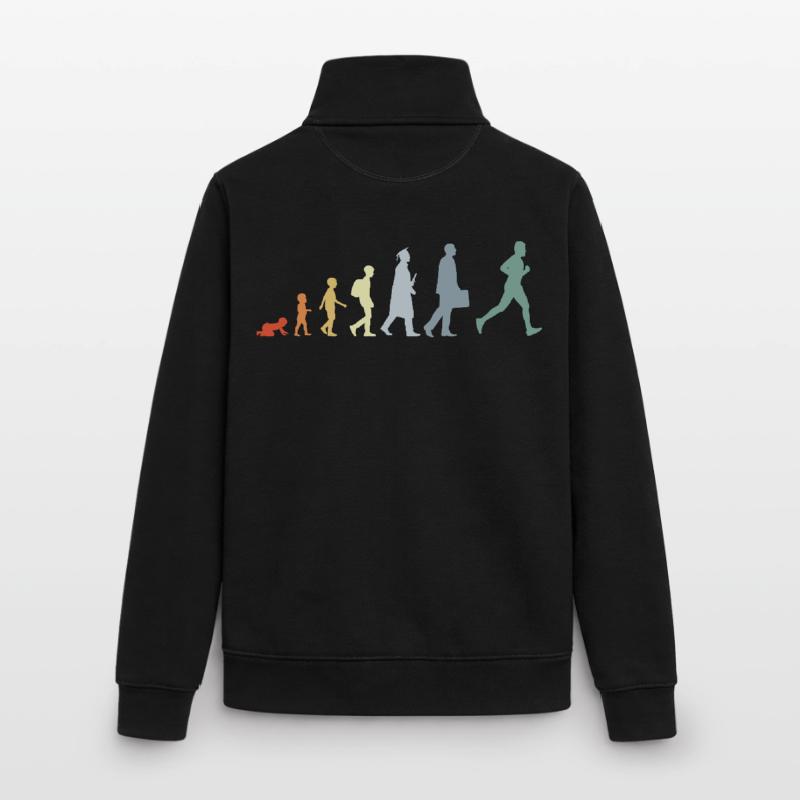 Évolution du coureur Sweat zippé unisexe en coton bio Stanley/Stella