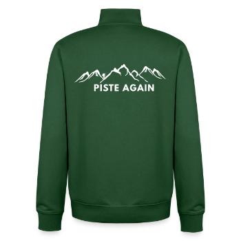 ENCORE UNE FOIS. SKI. SKI WINTE SPORT - Sweat zippé unisexe en coton bio Stanley/Stella - vert bouteille - Dos - AI Model Male 185 dark (185cm)