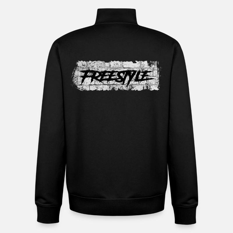 Freistil - Unisex Organic Zip Sweatshirt von Stanley/Stella - Schwarz
