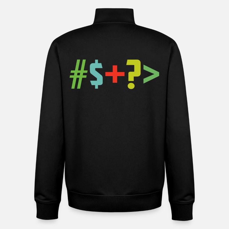 Special character - Unisex Organic Zip Sweatshirt by Stanley/Stella - black