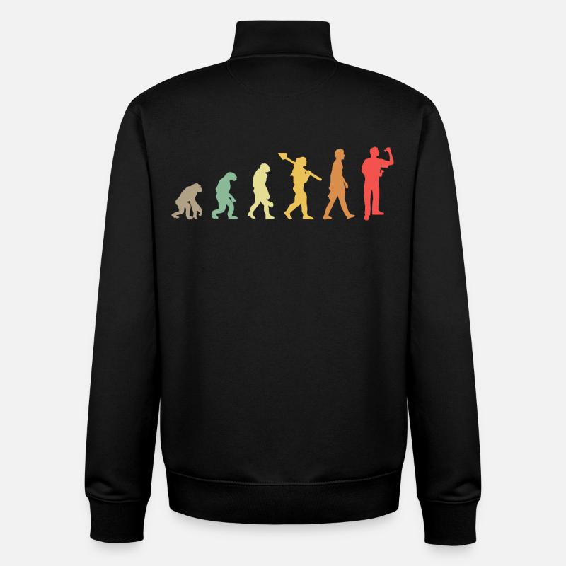 Fléchettes Evolution Lecteur de fléchettes - Sweat zippé unisexe en coton bio Stanley/Stella - noir