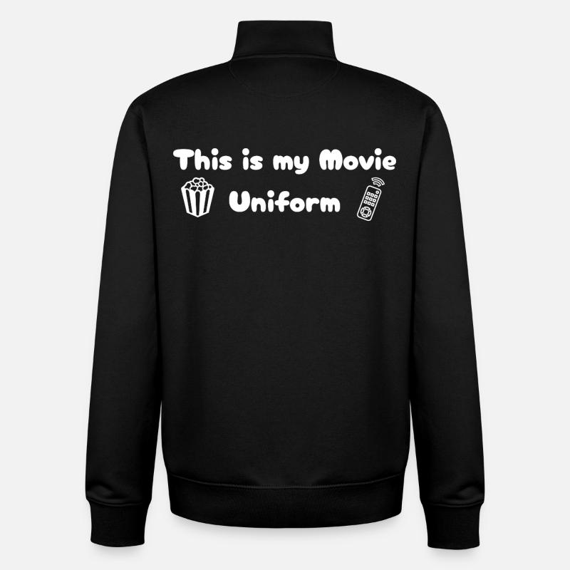 Soirée cinéma - Uniforme - Sweat zippé unisexe en coton bio Stanley/Stella - noir