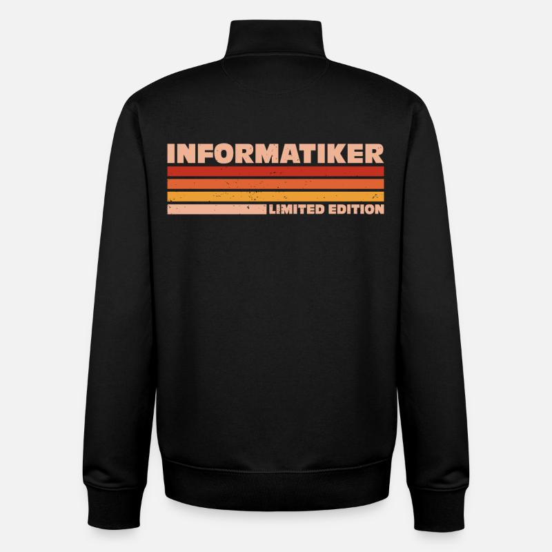 Informatiker Informatikerin Informatik - Unisex Organic Zip Sweatshirt von Stanley/Stella - Schwarz