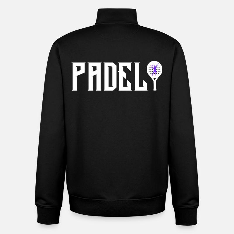 Padel - Unisex Organic Zip Sweatshirt von Stanley/Stella - Schwarz