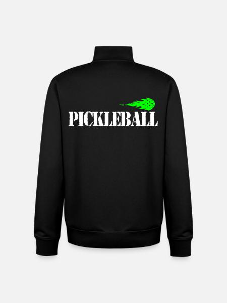 Pickleball - Sweat zippé unisexe en coton bio Stanley/Stella - noir