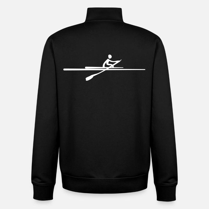 A rower - Unisex Organic Zip Sweatshirt by Stanley/Stella - black