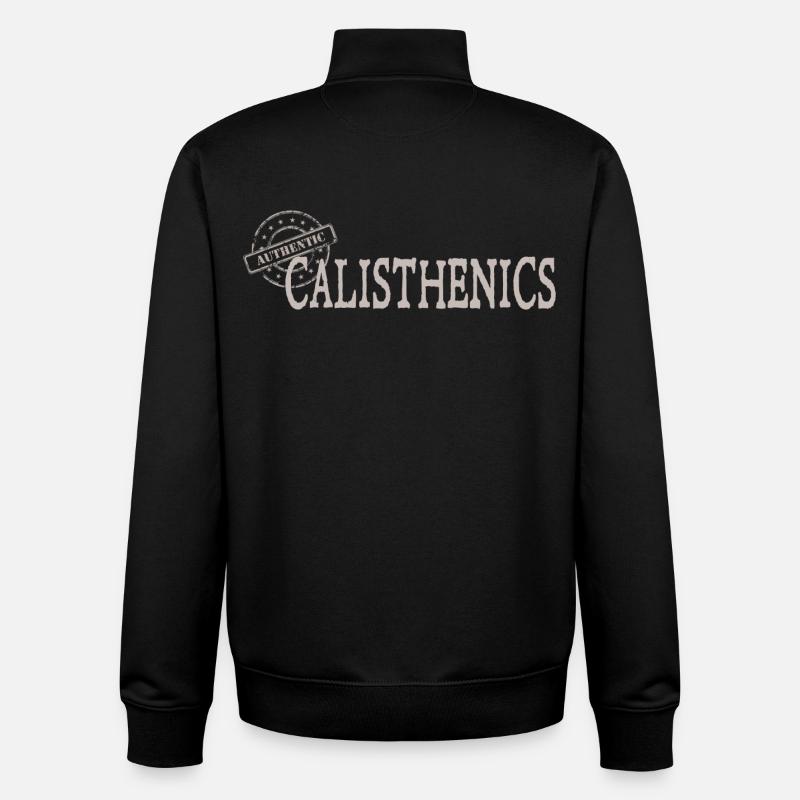 Calisthenics - Unisex Organic Zip Sweatshirt by Stanley/Stella - black