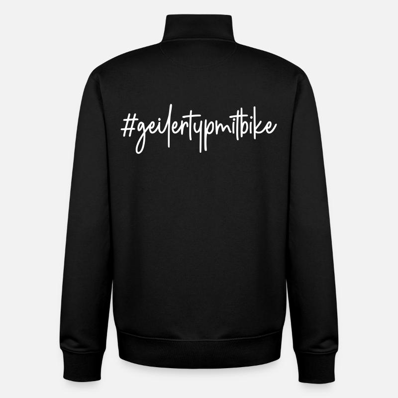 Fahrrad - Unisex Organic Zip Sweatshirt von Stanley/Stella - Schwarz