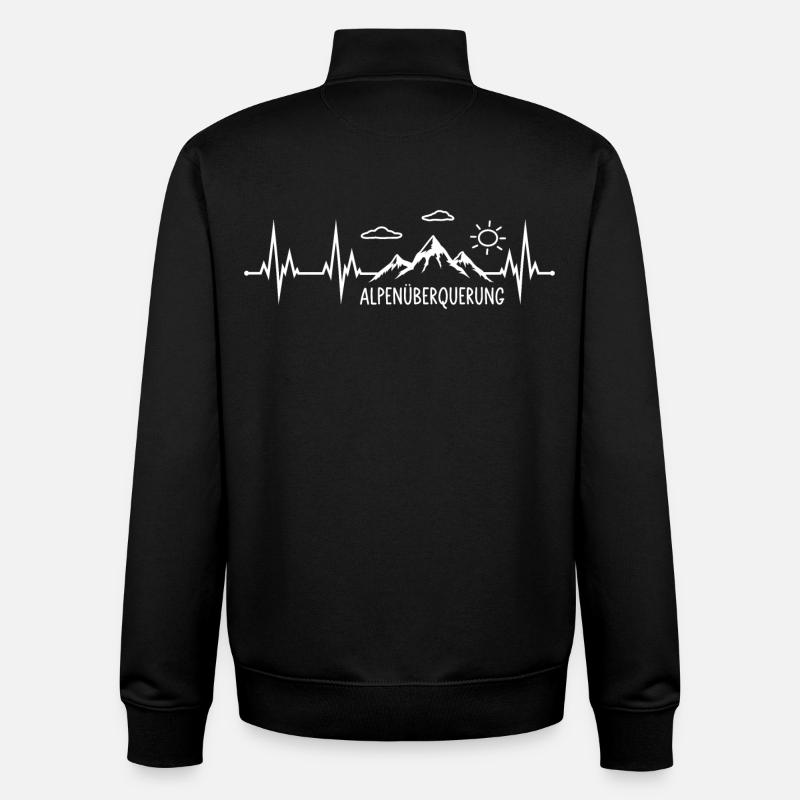 Alpenüberquerung - Unisex Organic Zip Sweatshirt von Stanley/Stella - Schwarz