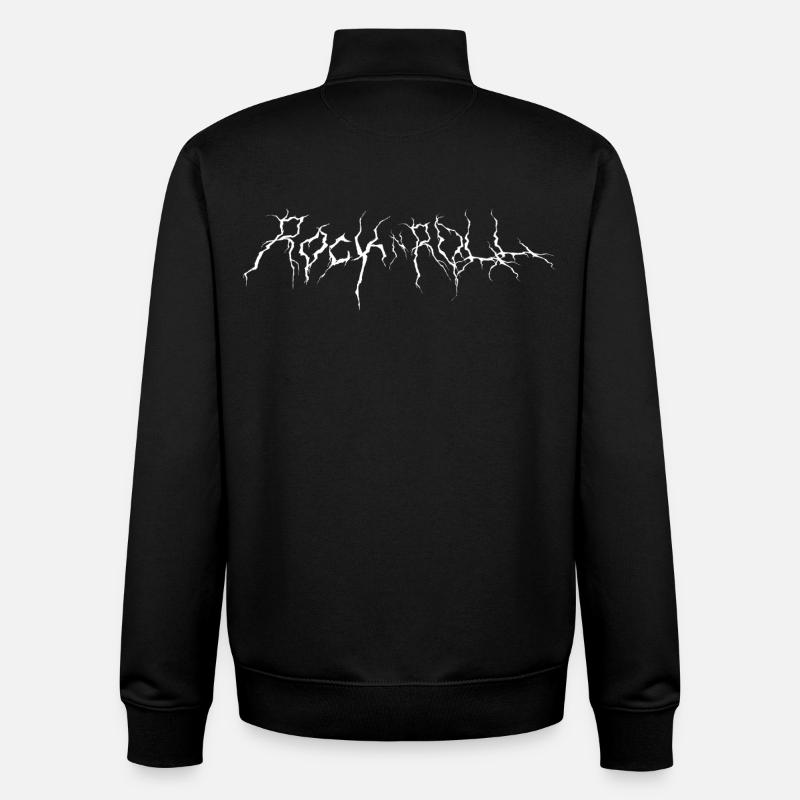 Rock n Roll - Unisex Organic Zip Sweatshirt von Stanley/Stella - Schwarz