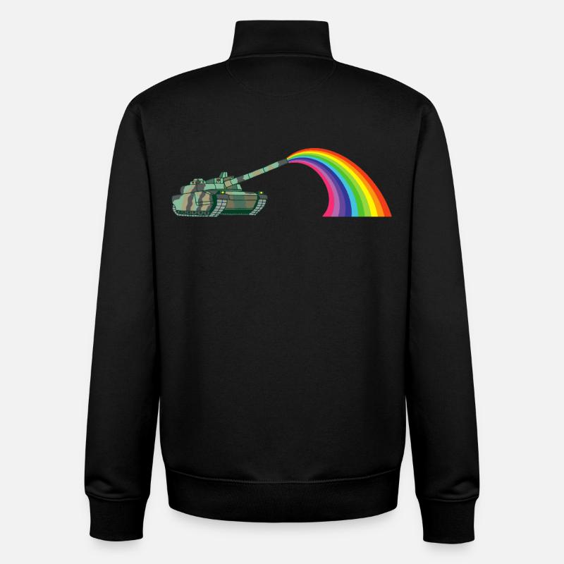 Friedenswagen - Unisex Organic Zip Sweatshirt von Stanley/Stella - Schwarz