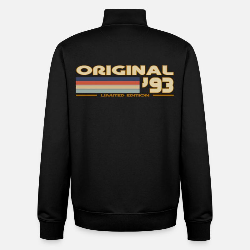 1993 - Unisex Organic Zip Sweatshirt von Stanley/Stella - Schwarz