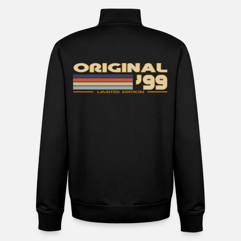 1999 - Sweat zippé unisexe en coton bio Stanley/Stella - noir