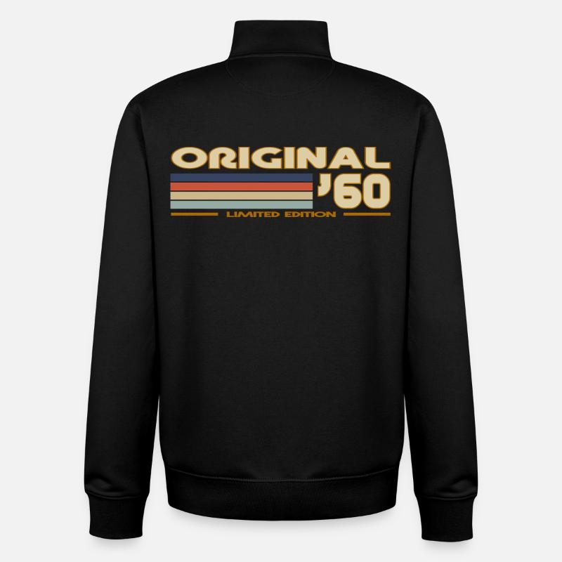 1960 - Unisex Organic Zip Sweatshirt von Stanley/Stella - Schwarz