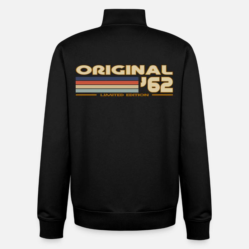 1962 - Unisex Organic Zip Sweatshirt von Stanley/Stella - Schwarz