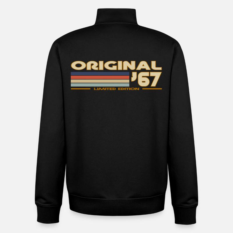 1967 - Unisex Organic Zip Sweatshirt von Stanley/Stella - Schwarz
