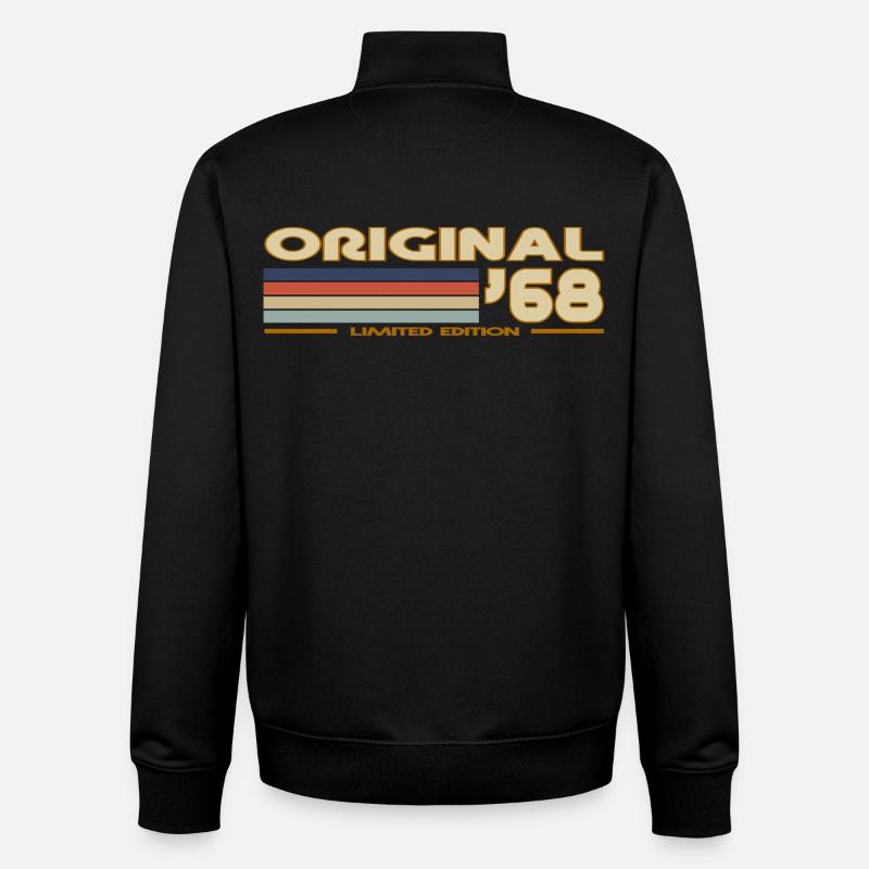 1968 - Sweat zippé unisexe en coton bio Stanley/Stella - noir