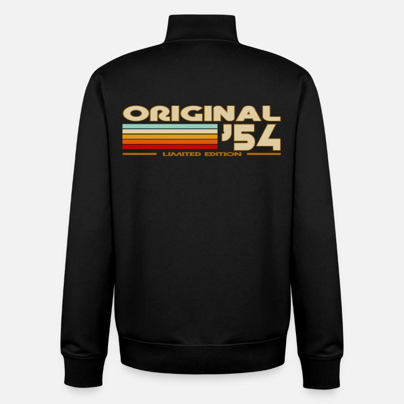 1954 - Sweat zippé unisexe en coton bio Stanley/Stella - noir