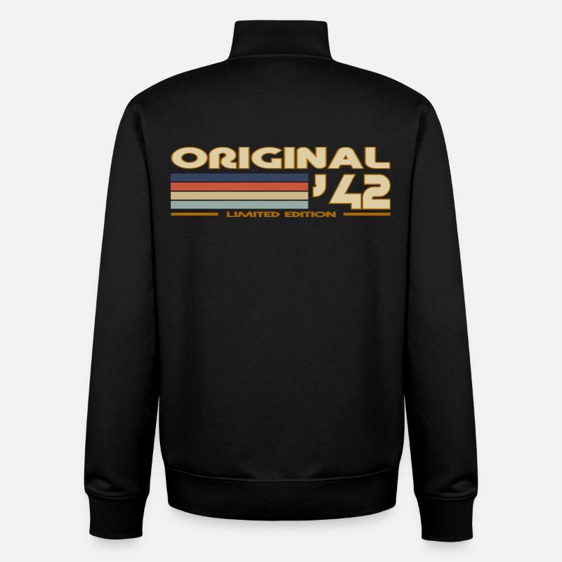 1942 - Unisex Organic Zip Sweatshirt von Stanley/Stella - Schwarz