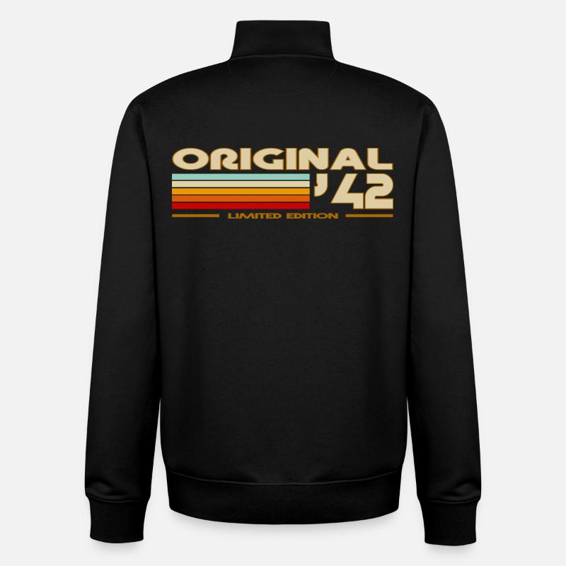 1942 - Unisex Organic Zip Sweatshirt von Stanley/Stella - Schwarz