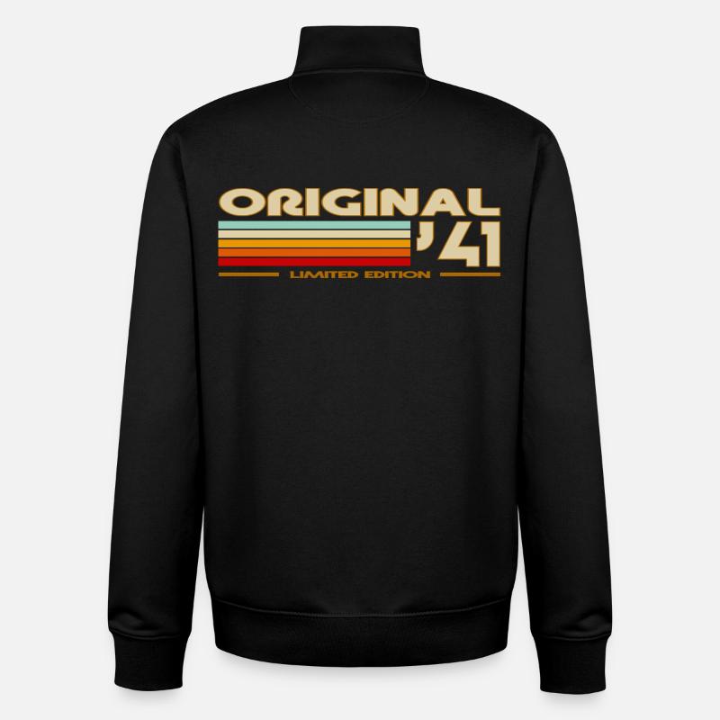 1941 - Unisex Organic Zip Sweatshirt by Stanley/Stella - black