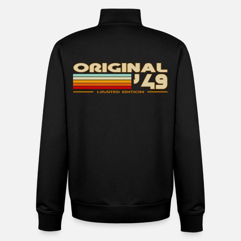 1949 - Sweat zippé unisexe en coton bio Stanley/Stella - noir